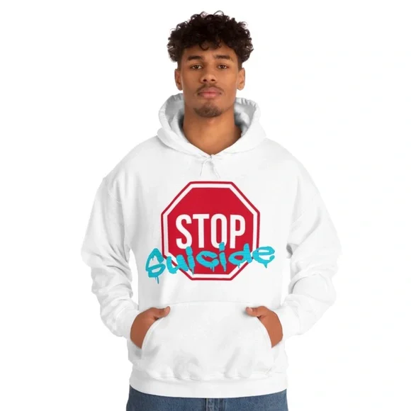 STOP SUICIDE HOODIE - Picture 3 of 3